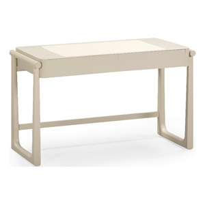 Pemberly Row Contemporary Taupe 2 Drawer Desk - 52&quotW x 21&quotD x 31&quotH