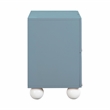 Pemberly Row Handmade Modern / Contemporary Motif Blue Nightstand