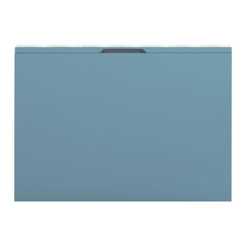 Pemberly Row Handmade Modern / Contemporary Motif Blue Nightstand