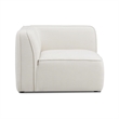 Pemberly Row Contemporary Sand Upcycled Linen Corner Chair - 39