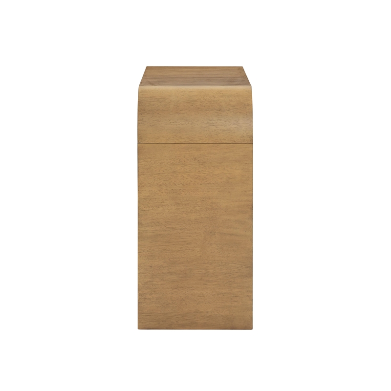 Pemberly Row Contemporary Hump Natural Console Table - 54