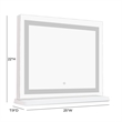 Pemberly Row Contemporary LED Panel Vanity Mirror - 25