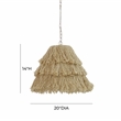 Pemberly Row Handmade Modern Transitional Natural Pendant Lamp