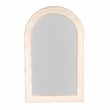 Pemberly Row Handmade Modern Coastal Cream Textured Floor Mirror