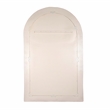 Pemberly Row Handmade Modern Coastal Cream Textured Floor Mirror