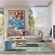 Pemberly Row Transitional Two-Tone Textured Boucle Sectional