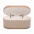 Pemberly Row Modern / Contemporary Ivory Boucle Oval Storage Ottoman