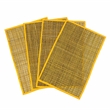Pemberly Row Transitional Yellow Seagrass Placemats - Set of 4