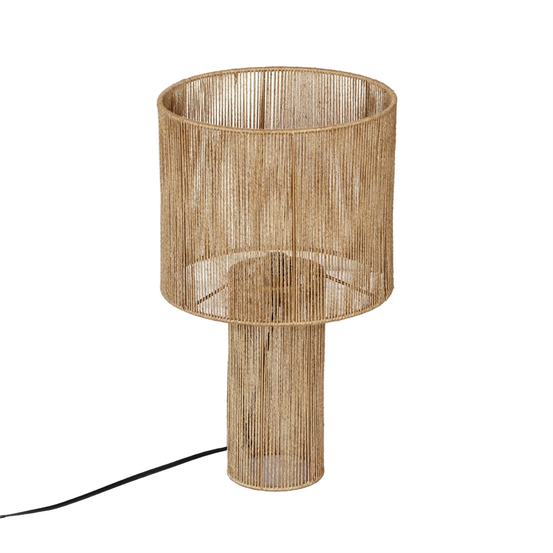 Pemberly Row Handmade Modern Transitional Natural Table Lamp