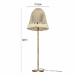 Pemberly Row Handmade Transitional White Finish Medium Floor Lamp