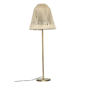 Pemberly Row Handmade Transitional White Finish Medium Floor Lamp