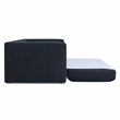 Pemberly Row Modern Transitional Black Finish Boucle Sofa Bed
