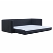 Pemberly Row Modern Transitional Black Finish Boucle Sofa Bed