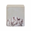 Pemberly Row Travertine & Breccia Concrete Indoor / Outdoor Side Table
