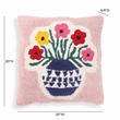 Pemberly Row Transitional Blossom Tufted Cotton 20