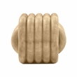 Pemberly Row Love Knot Faux Travertine Indoor / Outdoor Accent Stool