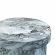 Pemberly Row Marble Pattern Concrete Indoor / Outdoor Side Table