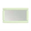 Pemberly Row Contemporary Cream Tubular Metal Frame Wall Mirror