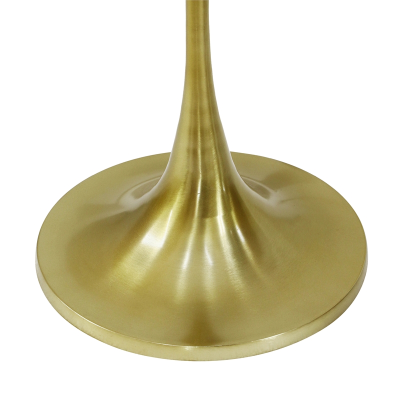 Pemberly Row Modern / Contemporary Handcrafted Gold Steel Floor Lamp