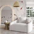 Pemberly Row Handmade Contemporary Cream Performance Fabric Daybed