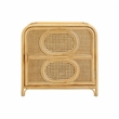 Pemberly Row Modern / Contemporary Natural Rattan Nightstand