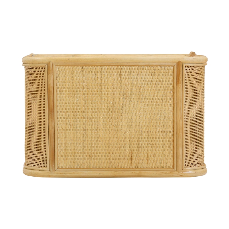 Pemberly Row Modern / Contemporary Natural Rattan Nightstand
