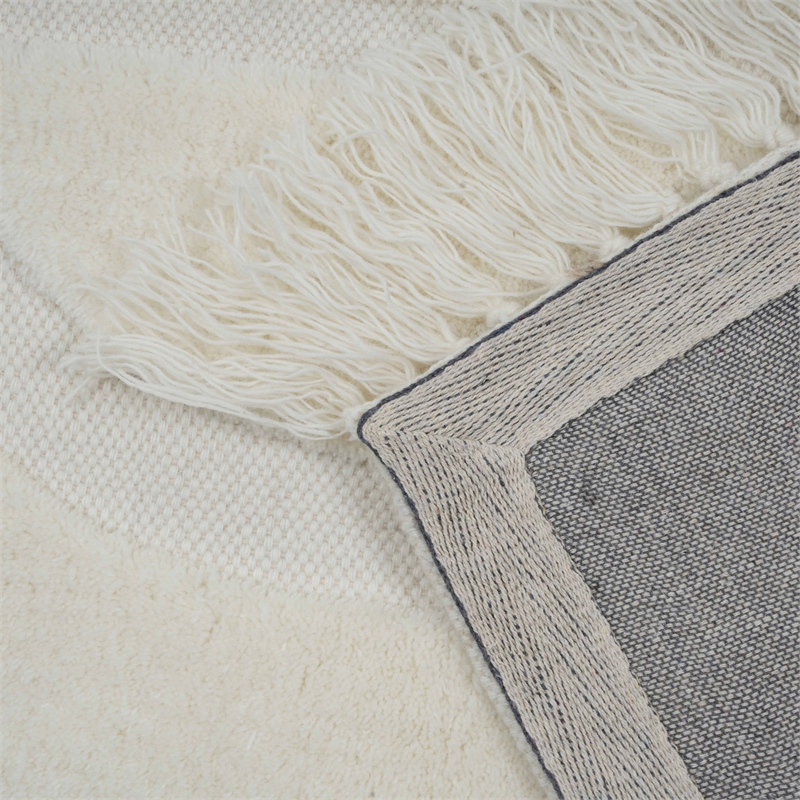 Pemberly Row Modern Transitional White Finish 8' x 10' Area Rug
