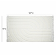 Pemberly Row Modern Transitional White Finish 8' x 10' Area Rug