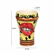 Pemberly Row Transitional 'Flirty' Ceramic Glasses - Set of 4