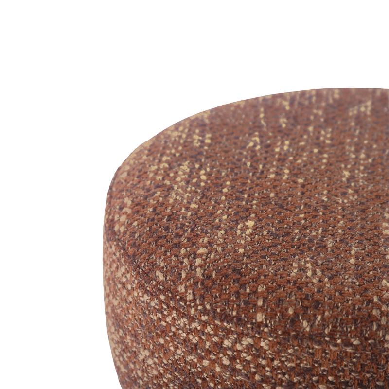 Pemberly Row Handmade Transitional Sedona Brown Knubby Stool