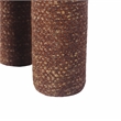 Pemberly Row Handmade Transitional Sedona Brown Knubby Stool