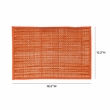 Pemberly Row Transitional Terracotta Seagrass Placemat - Set of 4