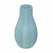 Pemberly Row Handmade Transitional Cotton Mache Vase in Cloudy Blue