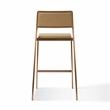 Pemberly Row Contemporary Tan Basketweave Stackable Stool - Set of 2