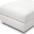 Pemberly Row Contemporary Upholstered Cream Chenille Modular Ottoman