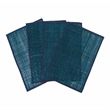 Pemberly Row Handmade Transitional Blue Seagrass Placemat - Set of 4