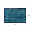 Pemberly Row Handmade Transitional Blue Seagrass Placemat - Set of 4