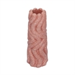 Pemberly Row Decorative Transitional Handcrafted Speckled Salmon Pink Vase