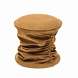 Pemberly Row Dark Terracotta Ruched Velvet Adjustable Ottoman