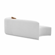 Pemberly Row Transitional Grey Velvet Modular Right-Arm Facing Loveseat