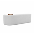 Pemberly Row Transitional Grey Velvet Modular Right-Arm Facing Loveseat