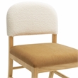 Pemberly Row Transitional Cognac Performance Velvet Dining Chair