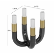 Pemberly Row Handmade Modern Transitional Black Finish Candelabra