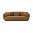 Pemberly Row Handmade Modern Transitional Misty Brown Boucle Sofa