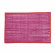 Pemberly Row Handmade Transitional Pink Seagrass Placemat - Set of 4