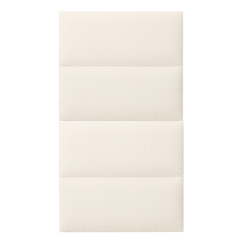 Pemberly Row Contemporary Cream Boucle Queen Wings (Set of 2)