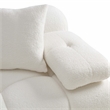 Pemberly Row Cream Vegan Shearling 6-piece Modular U-Sectional