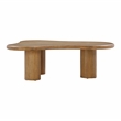 Pemberley Row Acacia Wood Cognac Coffee Table Rectangular Handmade Unassembled