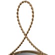 Pemberly Row Handmade Contemporary Braided Brass Oval Wall Mirror