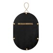 Pemberly Row Handmade Contemporary Braided Brass Oval Wall Mirror